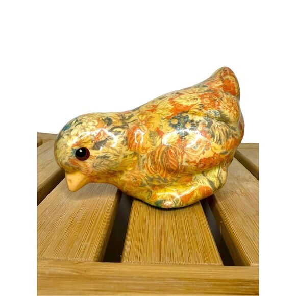Vintage Mikasa Porcelain Floral Chick Figurine Collectible French Chintz 5”x4” - Picture 1 of 7